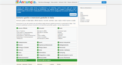 Desktop Screenshot of annuncia.it