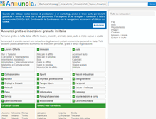 Tablet Screenshot of annuncia.it