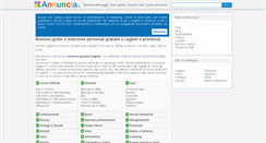 Desktop Screenshot of cagliari.annuncia.it