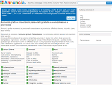 Tablet Screenshot of campobasso.annuncia.it