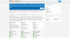 Desktop Screenshot of catanzaro.annuncia.it