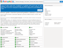 Tablet Screenshot of catanzaro.annuncia.it