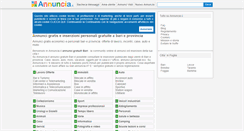 Desktop Screenshot of bari.annuncia.it